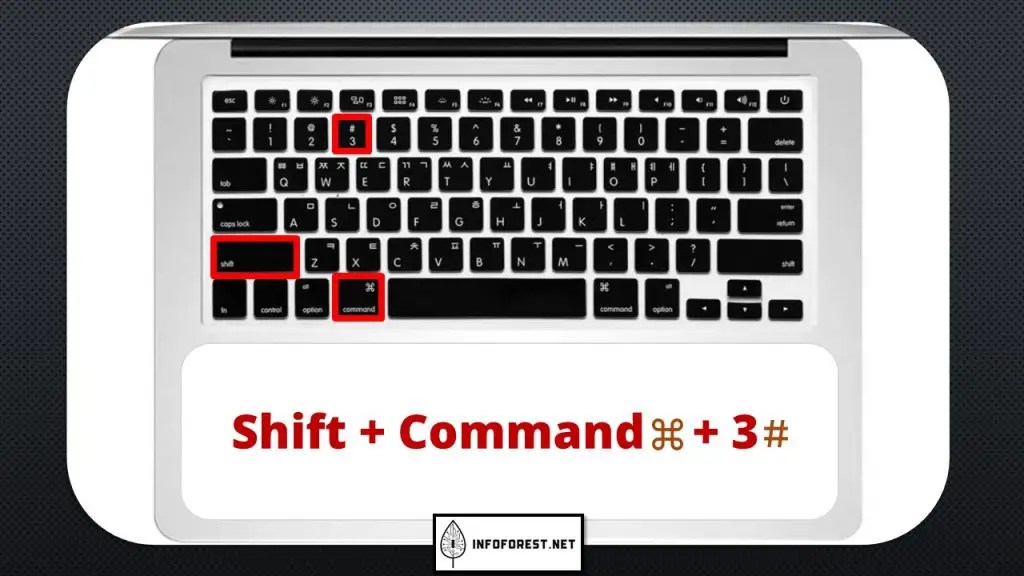 How to screenshot on Mac :Shift + Command + 3