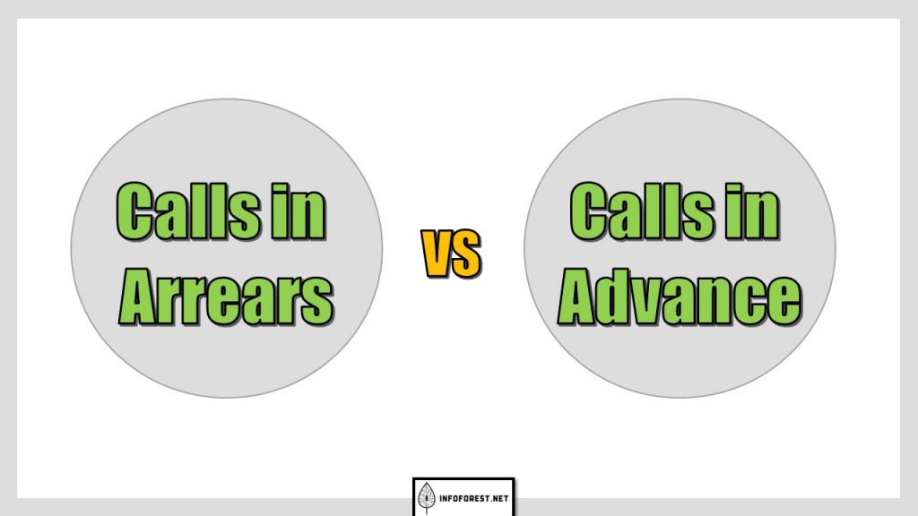 Difference Between Calls in Arrears and Calls in Advance