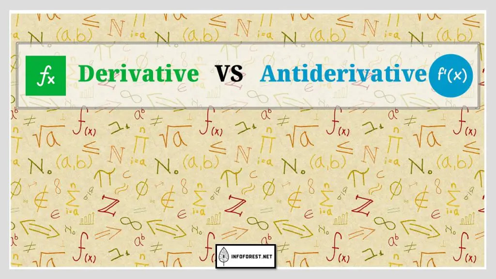 Derivative Vs Antiderivative