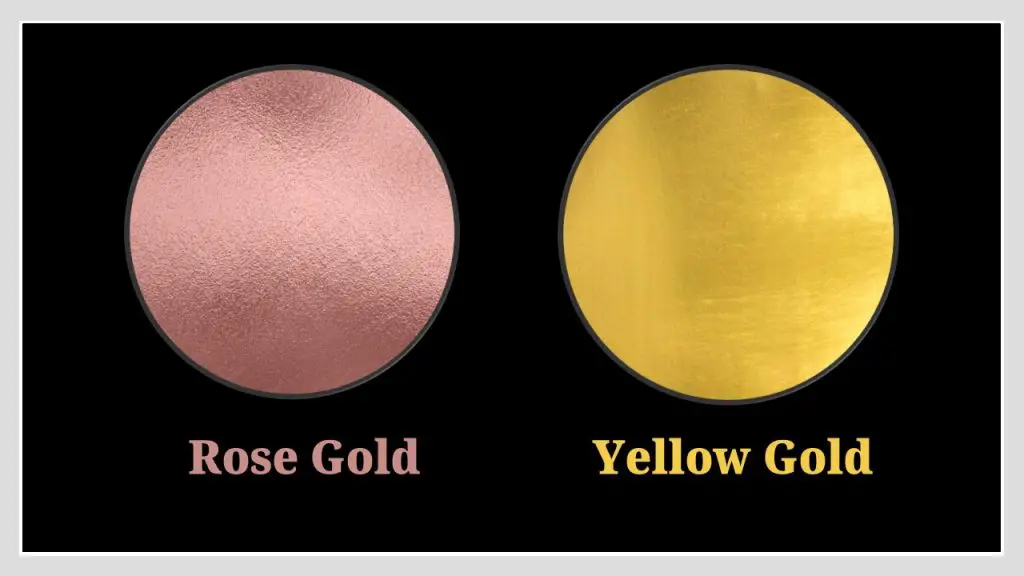 Difference Between Rose Gold and Yellow Gold